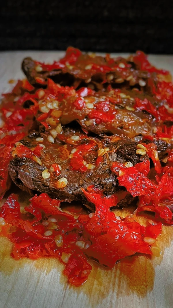 Dendeng Balado Basah II Rendang Yonaniko