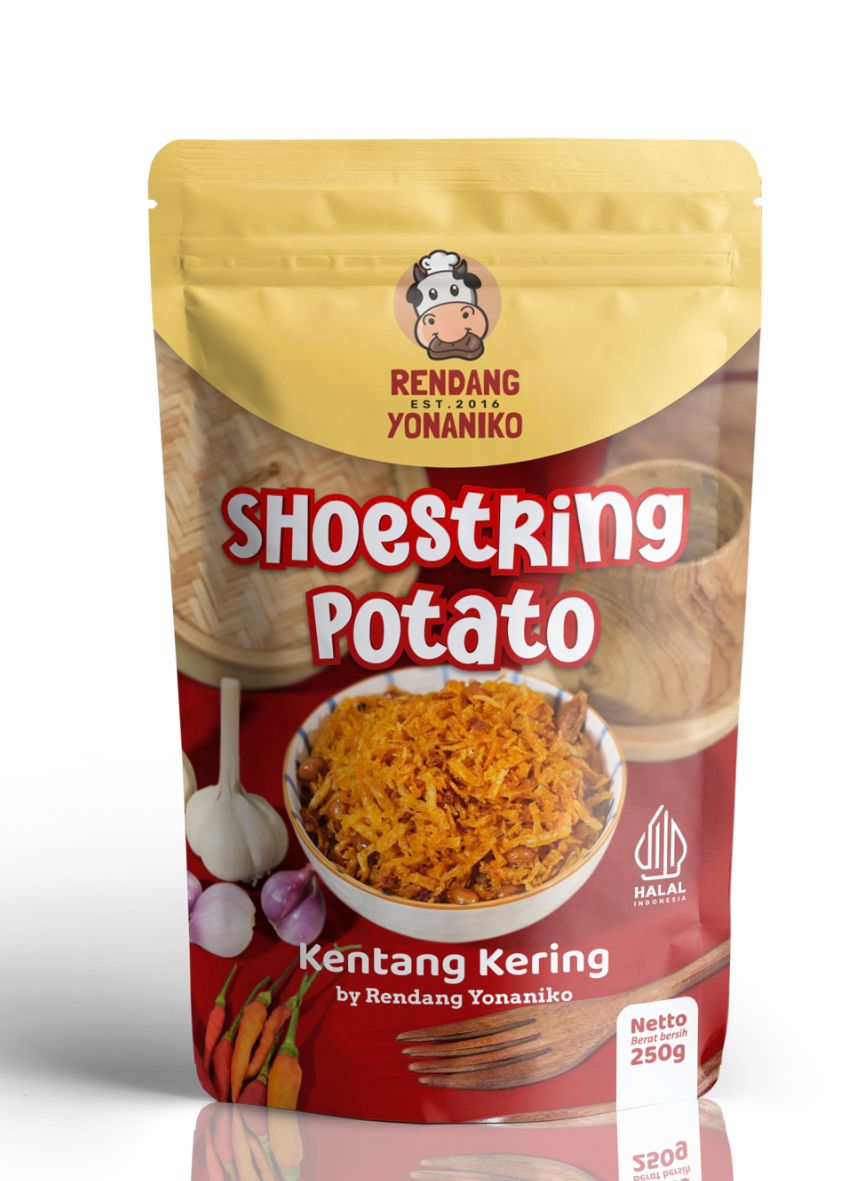 Kentang Kering II Kentang Mustofa II Shoestring Potato II Rendang Yonaniko