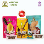 Souvenir Snack Paket Kacang Coklat Panggang Cangcomak - Kacang Coklat Kacang Mede Almond Coklat Panggang 3 in 1
