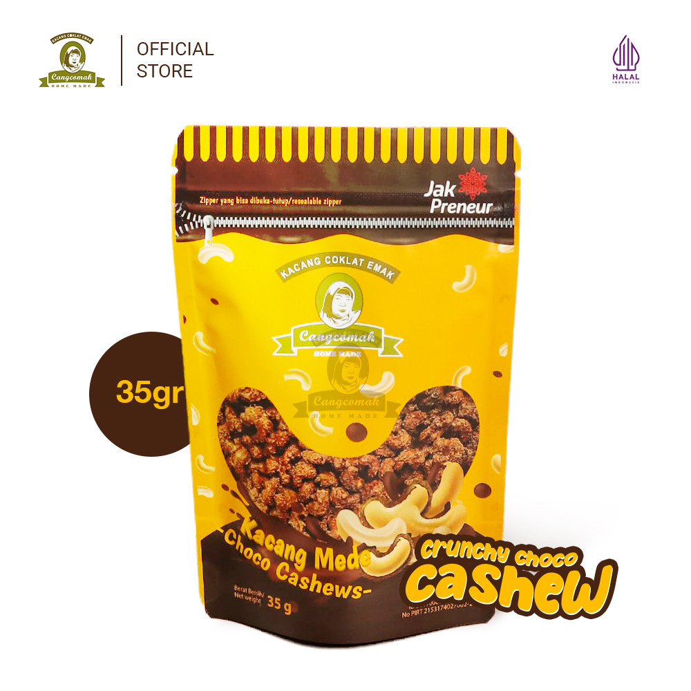 Souvenir Snack Kacang Mede Coklat Panggang Cangcomak  Kacang Mete Roasted