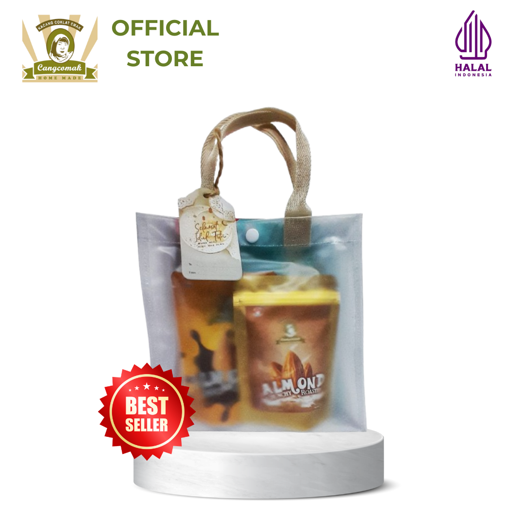 Souvenir Paket Hemat Cangcomak 3 in 1 Kacang Coklat Mete Coklat Almond Coklat Roasted