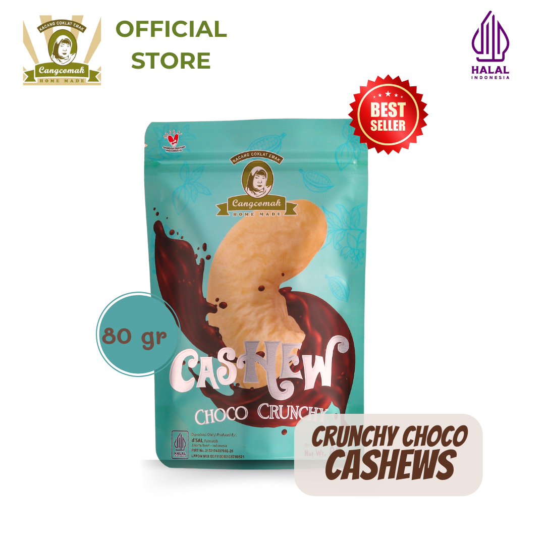 Souvenir Snack Cemilan Kacang Mede Coklat Panggang Cangcomak Mete Coklat