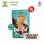 Snack Cemilan Kacang Mede Coklat Panggang Cangcomak Mete Coklat