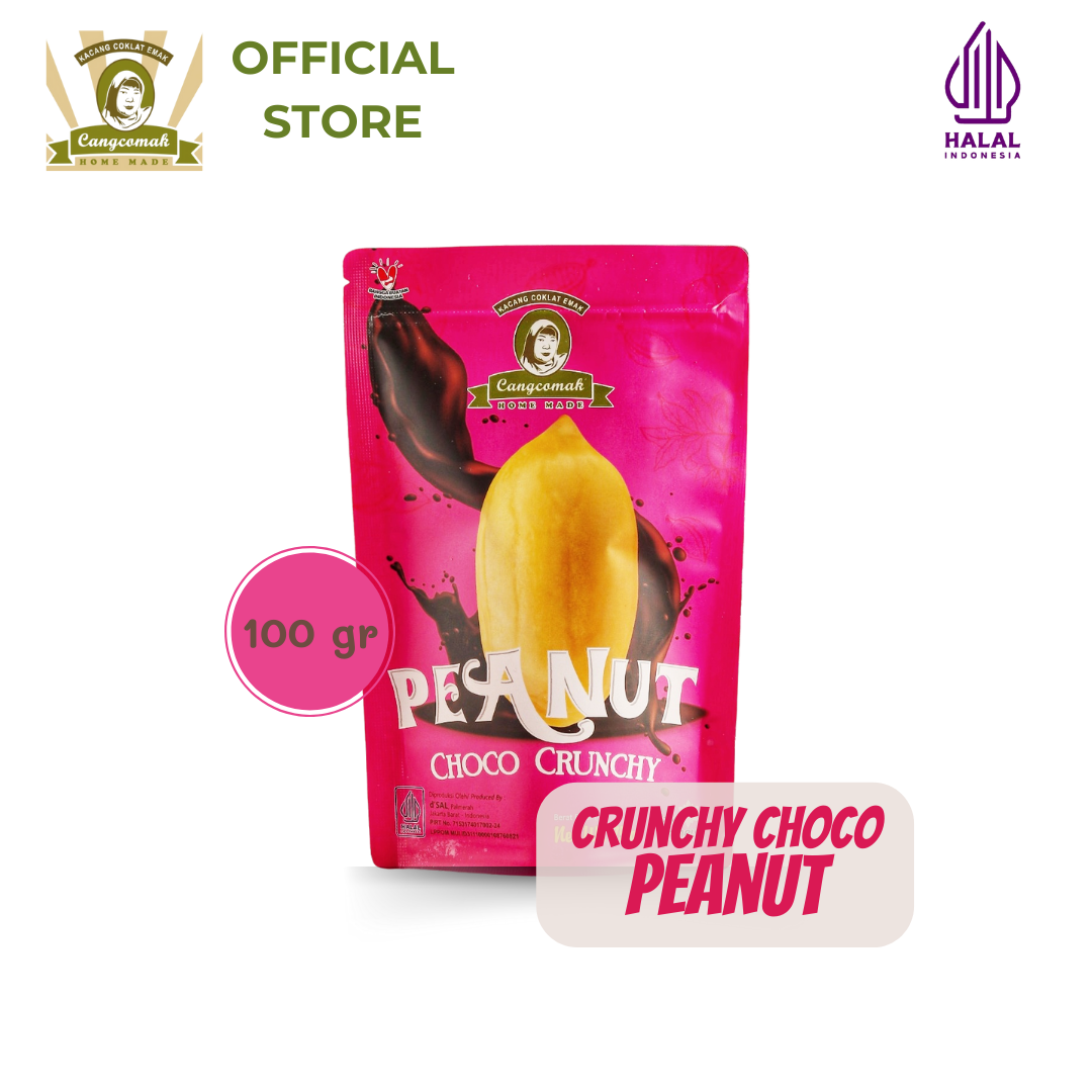 Souvenir Snack Cemilan  Kacang Coklat Panggang Cangcomak - Kacang Coklat