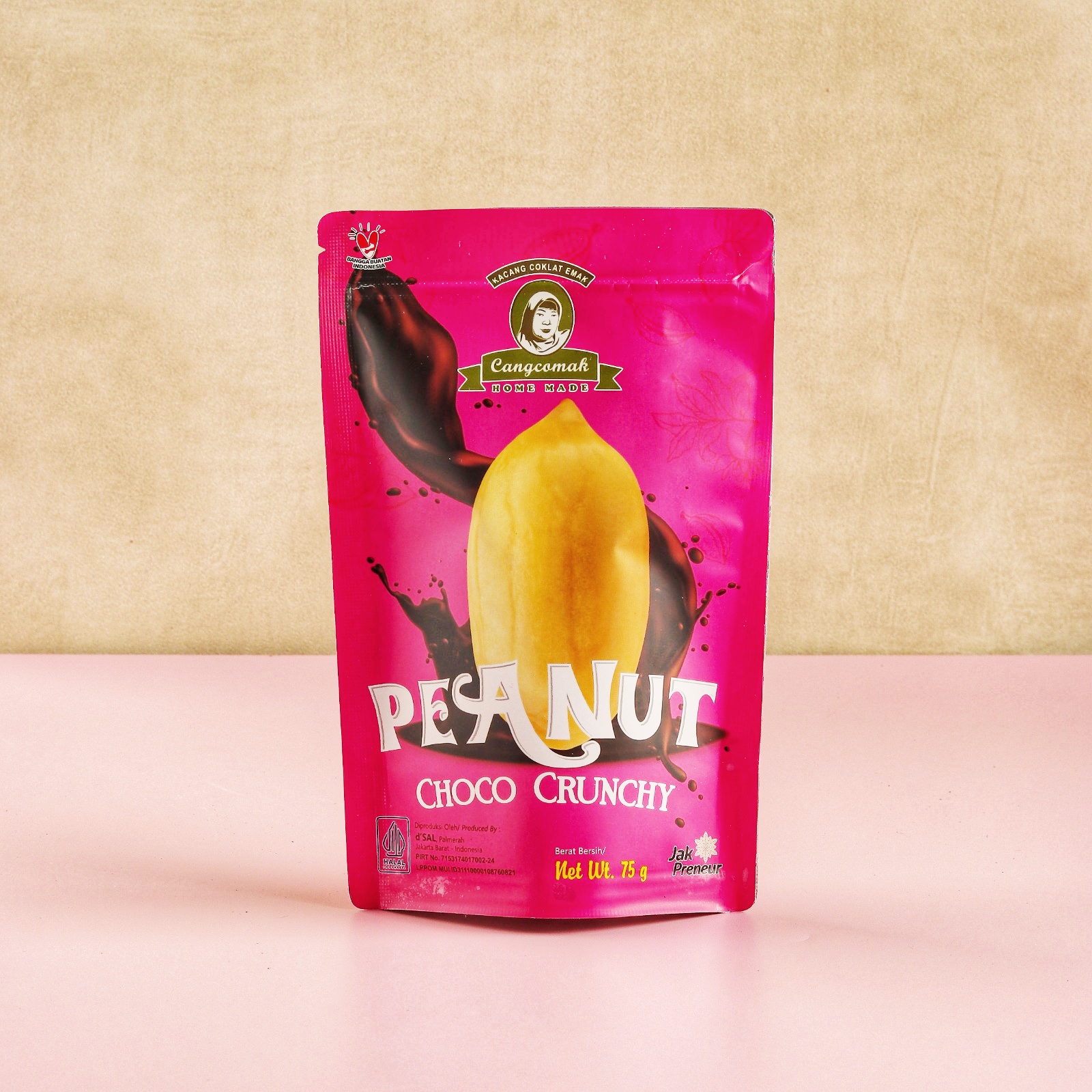 Souvenir Snack Cemilan Kacang Coklat Panggang Cangcomak - Kacang Coklat