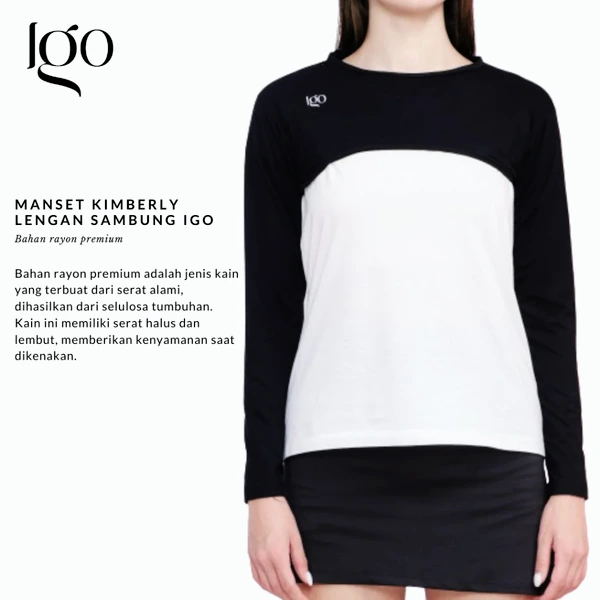MANSET CROP TOP KIMBERLY LENGAN PANJANG BAHAN SPANDEK BALON STANDAR JUMBO