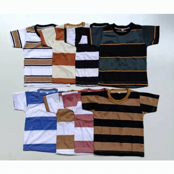 Kaos Anak Salur Laki laki 1 - 8th Kaos Stripe Cowok Perempuan Baju Atasan Anak