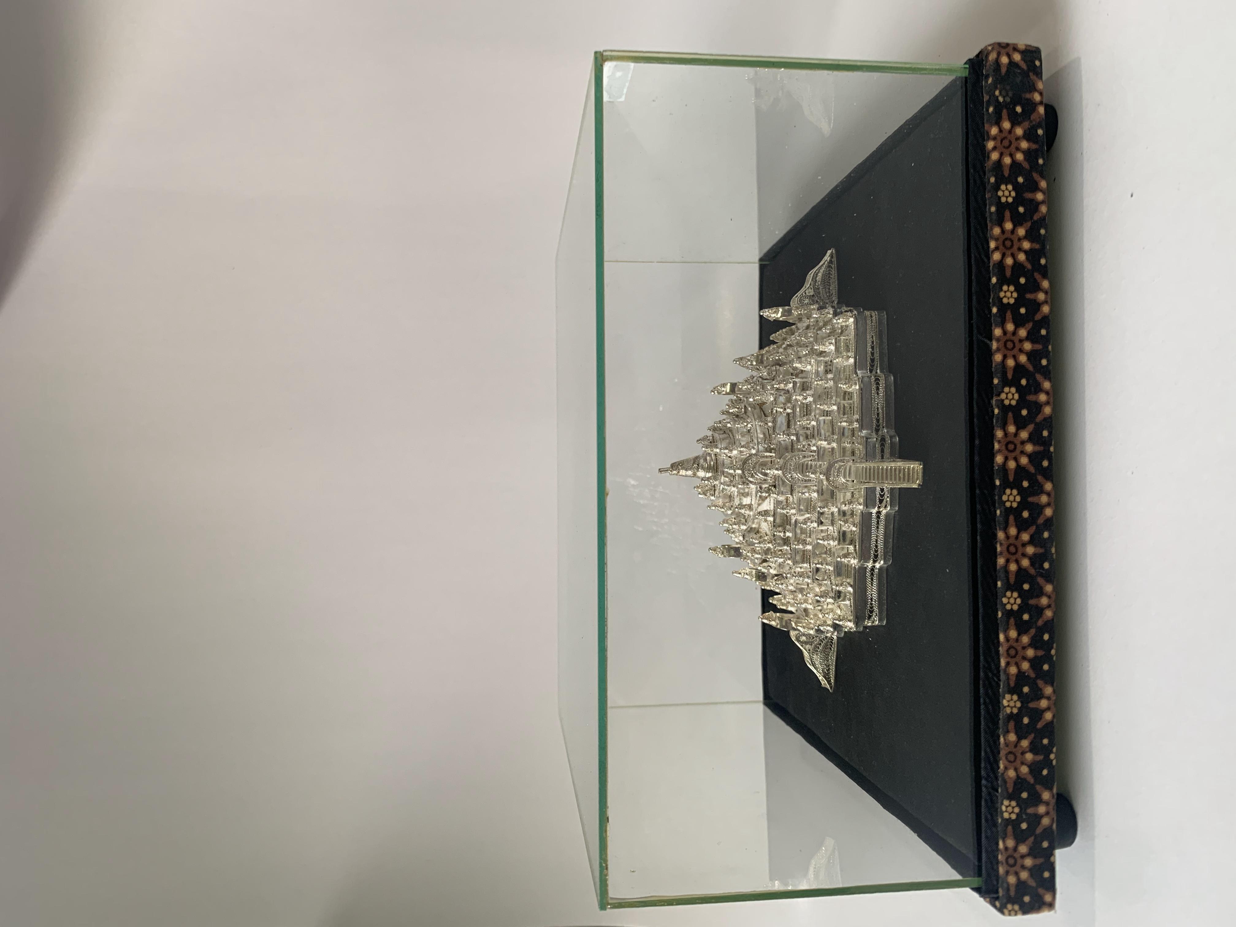 Miniatur Borobudur Besar Silver Plated
