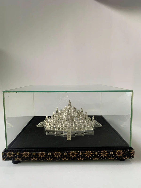 Miniatur Borobudur Besar Silver Plated