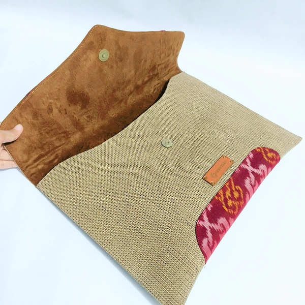 UWAISGEN Tas Laptop Anvlope 14 inchi Goni Endek Etnik Bali Handmade