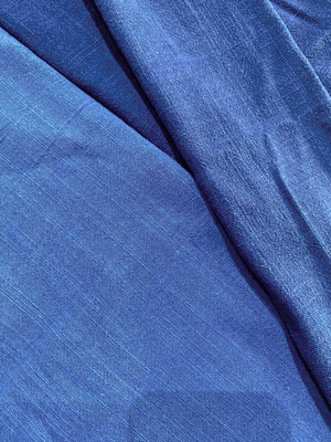 KAINNESIA Kain Tenun Polos Biru