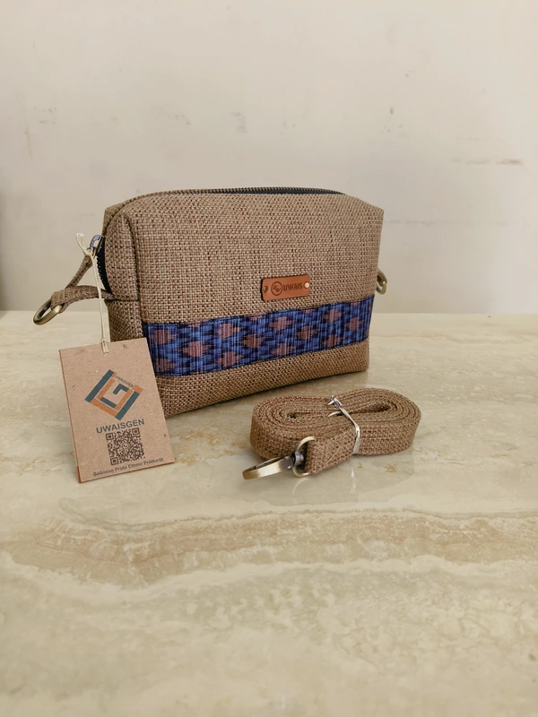 UWAISGEN Zidni Pouch Selempang Goni Endek Etnik Bali Handmade