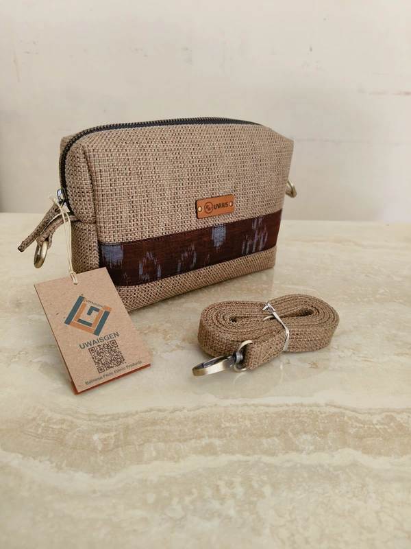 UWAISGEN Zidni Pouch Selempang Goni Endek Etnik Bali Handmade
