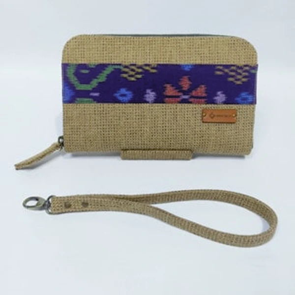 UWAISGEN Dompet Kipas Kenia Goni Endek Etnik Bali Handmade