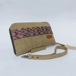 UWAISGEN Dompet Kipas Kenia Goni Endek Etnik Bali Handmade