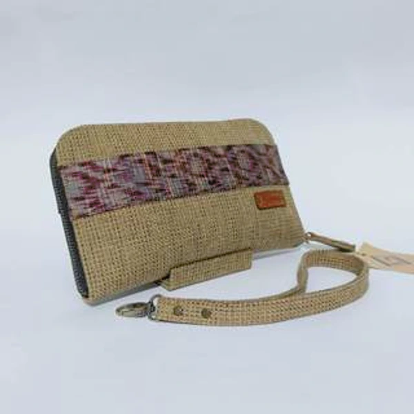 UWAISGEN Dompet Kipas Kenia Goni Endek Etnik Bali Handmade