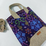 UWAISGEN Hafsha Bag Besar Goni Tenun Endek Handmade