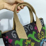 UWAISGEN Hafsha Bag Besar Goni Tenun Endek Handmade