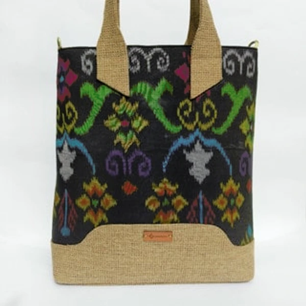 UWAISGEN Hafsha Bag Besar Goni Tenun Endek Handmade