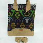 UWAISGEN Hafsha Bag Besar Goni Tenun Endek Handmade