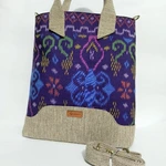 UWAISGEN Hafsha Bag Besar Goni Tenun Endek Handmade