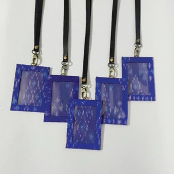 UWAISGEN Nametag/Landnyard 1 sisi Endek Etnik Bali Handmade