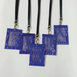 UWAISGEN Nametag/Landnyard 1 sisi Endek Etnik Bali Handmade
