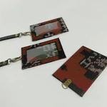 UWAISGEN Nametag/Landnyard 1 sisi Endek Etnik Bali Handmade