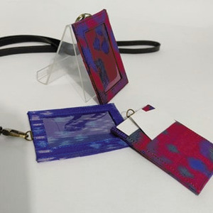 UWAISGEN Souvenir Nametag/Lanyard Simcard Endek Etnik Bali Handmade