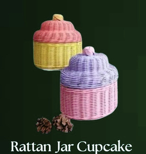 Rattan jar Cupcake