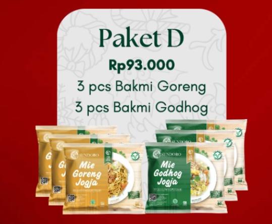 Bakmi Jogja Sundoro paket Hampers D