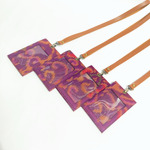 UWAISGEN Nametag/Lanyard 2 sisi Endek Etnik Bali Handmade