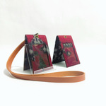 UWAISGEN Nametag/Lanyard 2 sisi Endek Etnik Bali Handmade