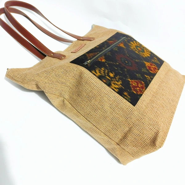 UWAISGEN Totebag Goni Endek Etnik Bali Hadmade Estu Bag
