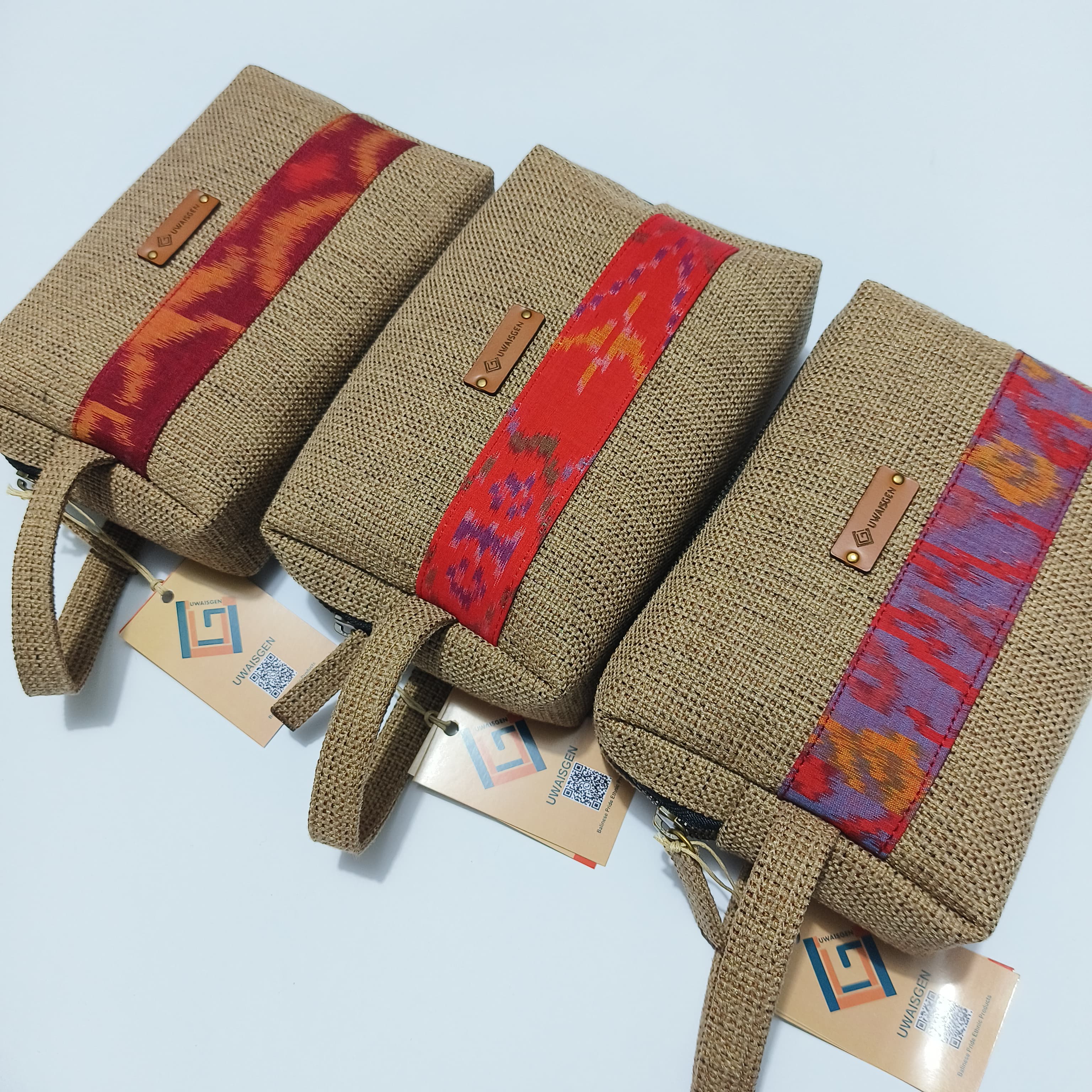 UWAISGEN Zidni Pouch Goni Endek Souvenir Etnik Bali Handmade