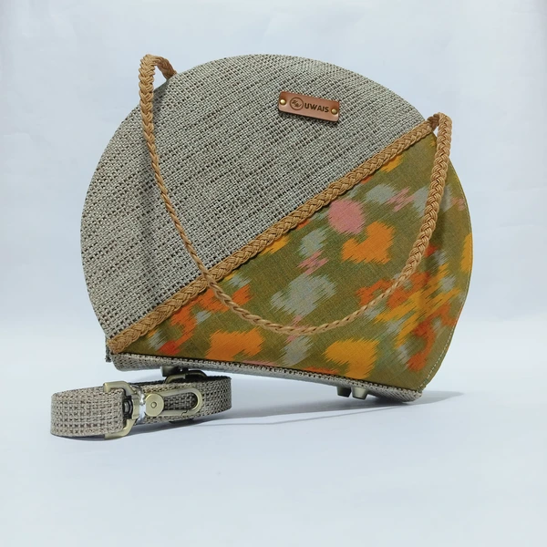 UWAISGEN Tas Selempang Wanita Basma Bag Goni Tenun Endek Etnik Bali Handmade