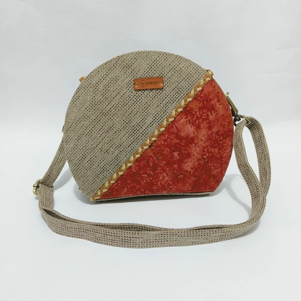 UWAISGEN Tas Selempang Wanita Basma Bag Goni Tenun Endek Etnik Bali Handmade