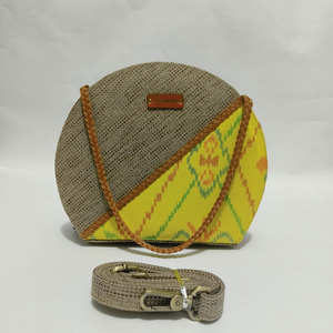 UWAISGEN Tas Selempang Wanita Basma Bag Goni Tenun Endek Etnik Bali Handmade