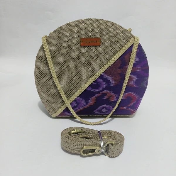 UWAISGEN Tas Selempang Wanita Basma Bag Goni Tenun Endek Etnik Bali Handmade