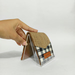 UWAISGEN Dompet Saku Pria Goni Kain Poleng Etnk Bali Handmade