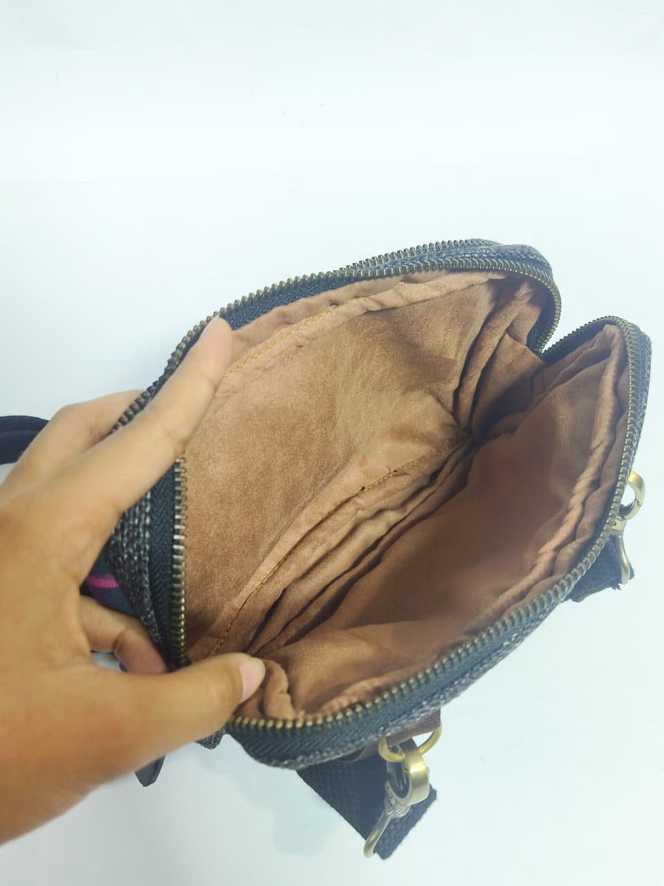 UWAISGEN Tas Selempang Wanita Goni Endek Etnik Bali Handmade Viktoria Slingbag