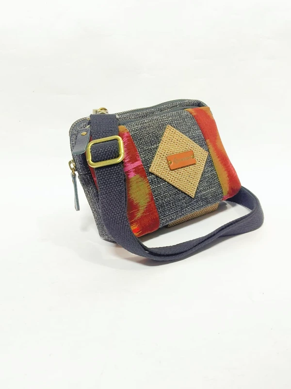 UWAISGEN Tas Selempang Wanita Goni Endek Etnik Bali Handmade Viktoria Slingbag