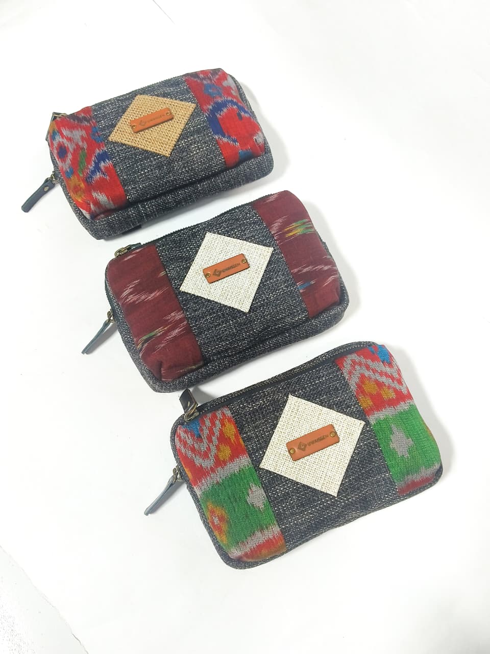 UWAISGEN Tas Selempang Wanita Goni Endek Etnik Bali Handmade Viktoria Slingbag