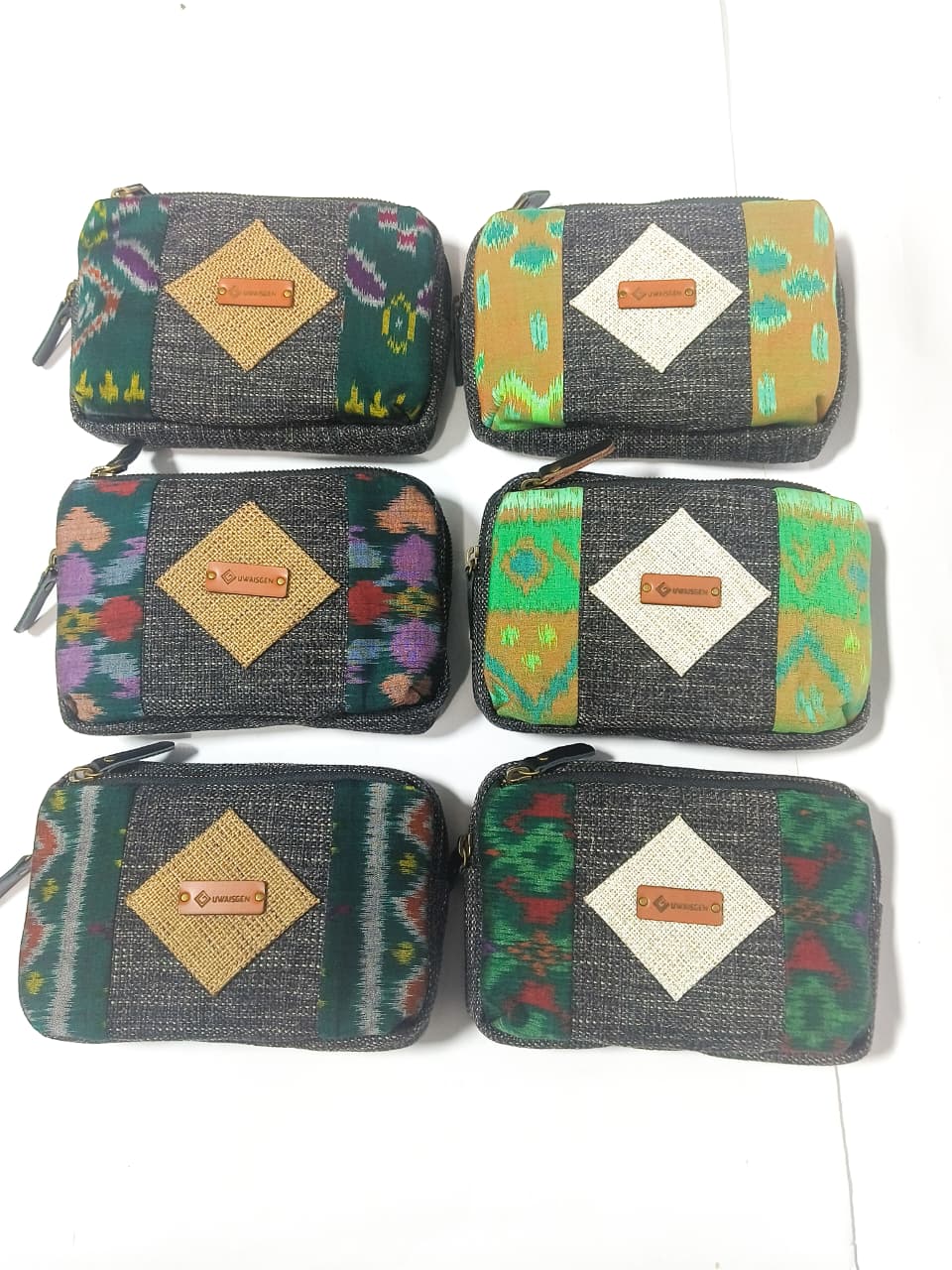 UWAISGEN Tas Selempang Wanita Goni Endek Etnik Bali Handmade Viktoria Slingbag