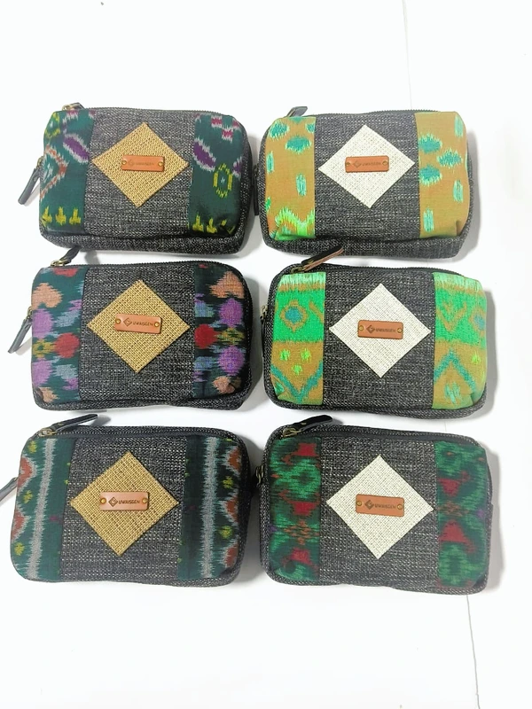 UWAISGEN Tas Selempang Wanita Goni Endek Etnik Bali Handmade Viktoria Slingbag