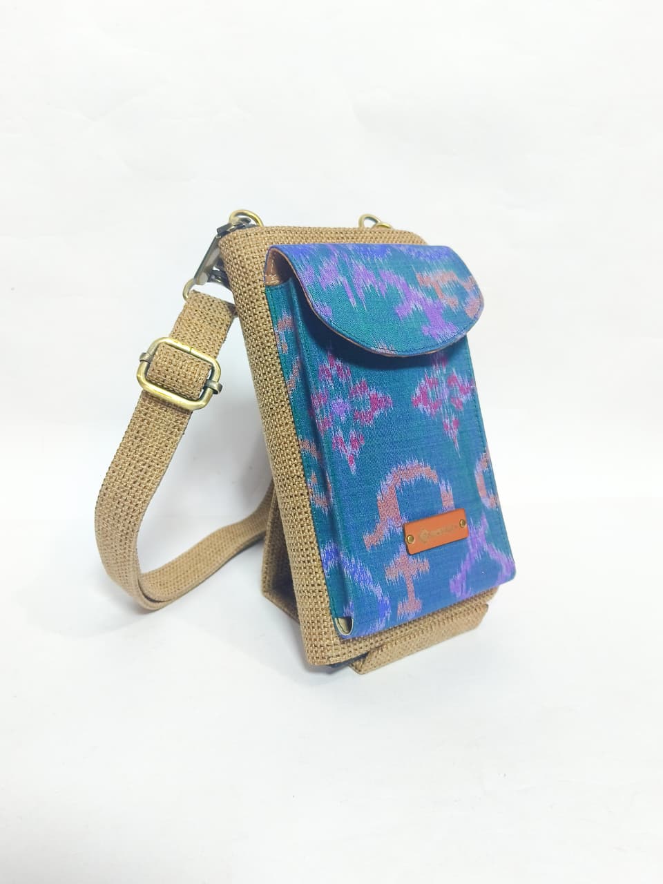 UWAISGEN Tas Selempang Goni Endek Etnik Bali Handmade Eva Slingbag