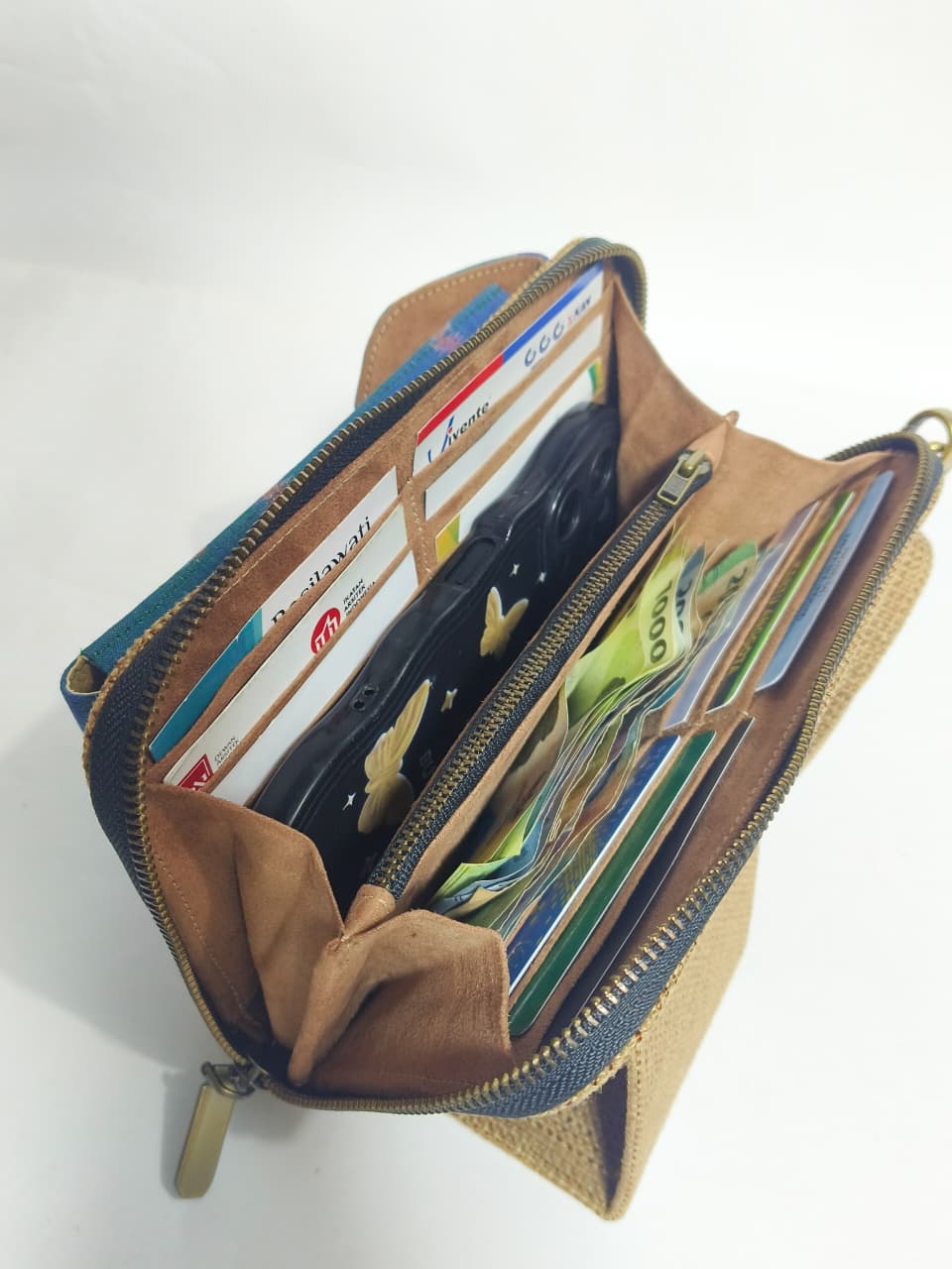 UWAISGEN Tas Selempang Goni Endek Etnik Bali Handmade Eva Slingbag