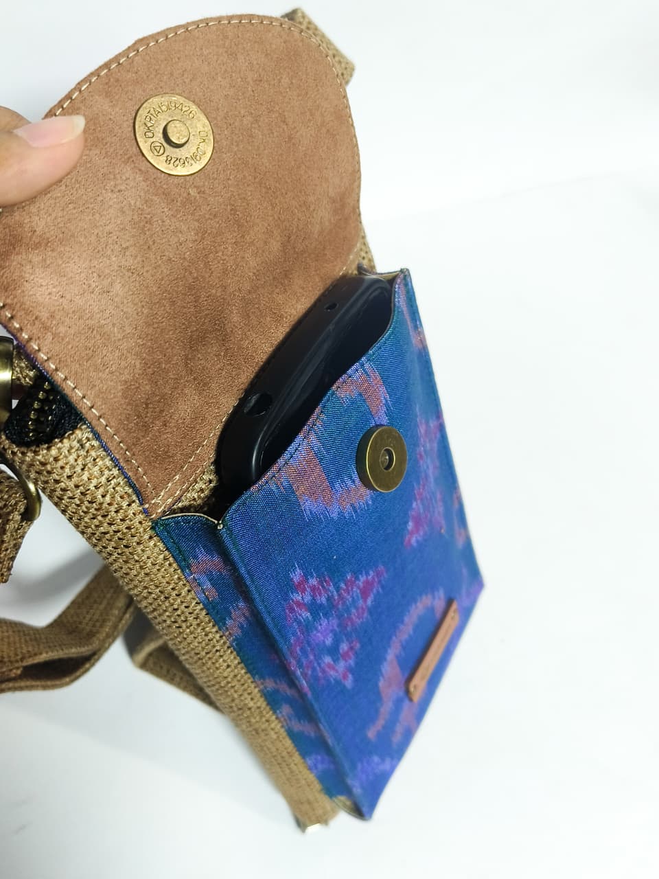 UWAISGEN Tas Selempang Goni Endek Etnik Bali Handmade Eva Slingbag