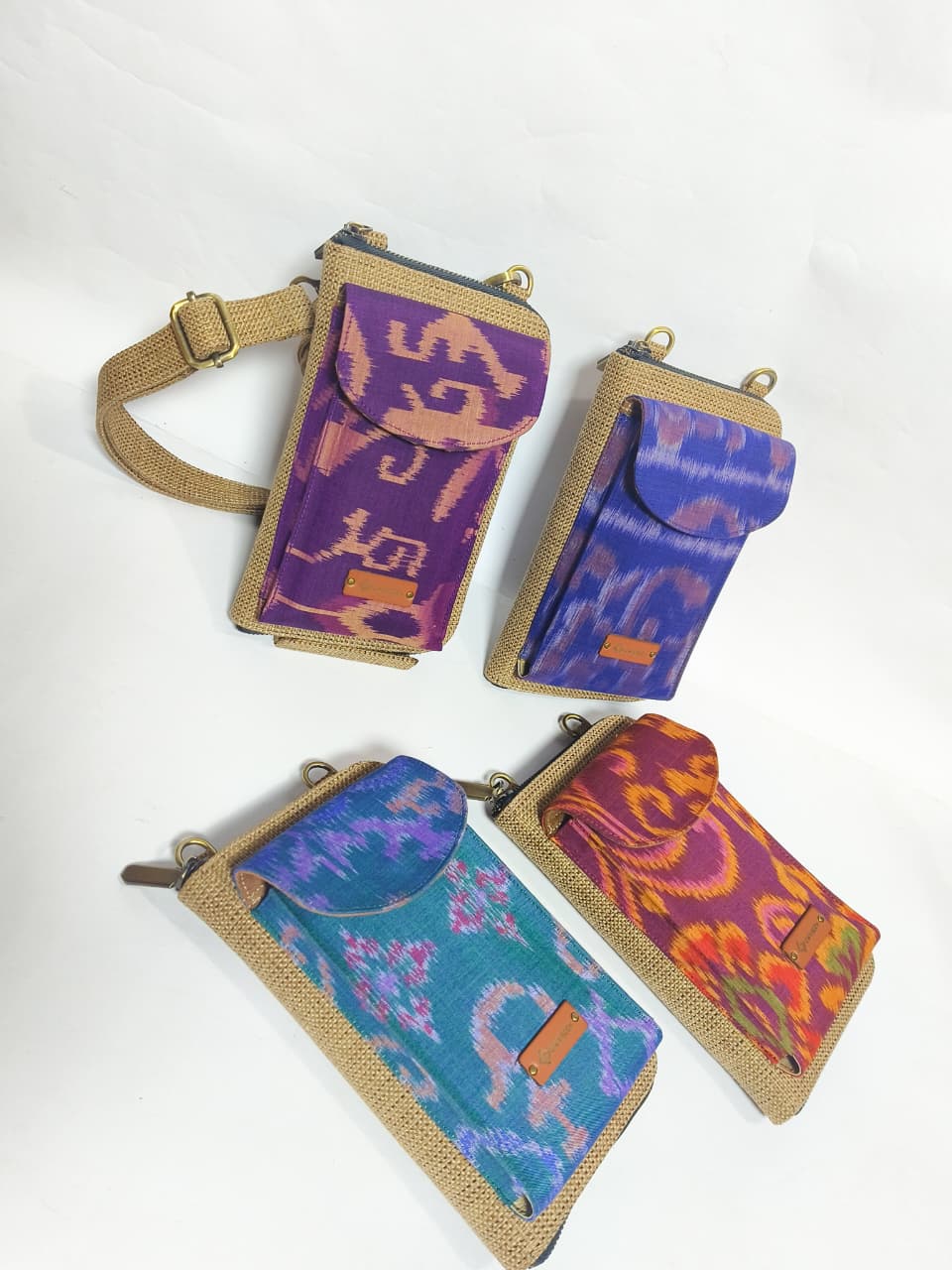 UWAISGEN Tas Selempang Goni Endek Etnik Bali Handmade Eva Slingbag