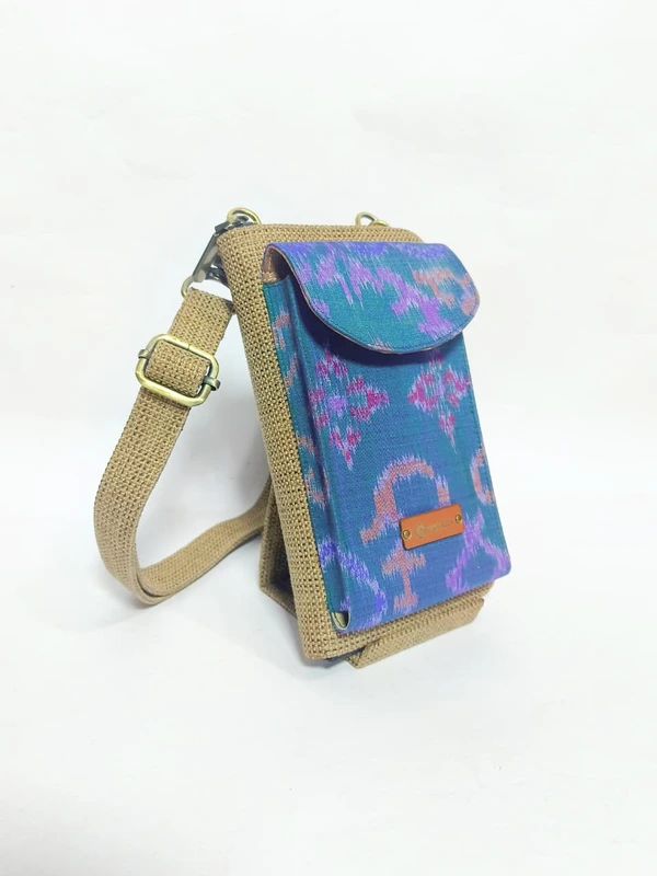 UWAISGEN Tas Selempang Goni Endek Etnik Bali Handmade Eva Slingbag
